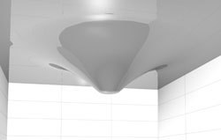 Натяжной потолок - конус